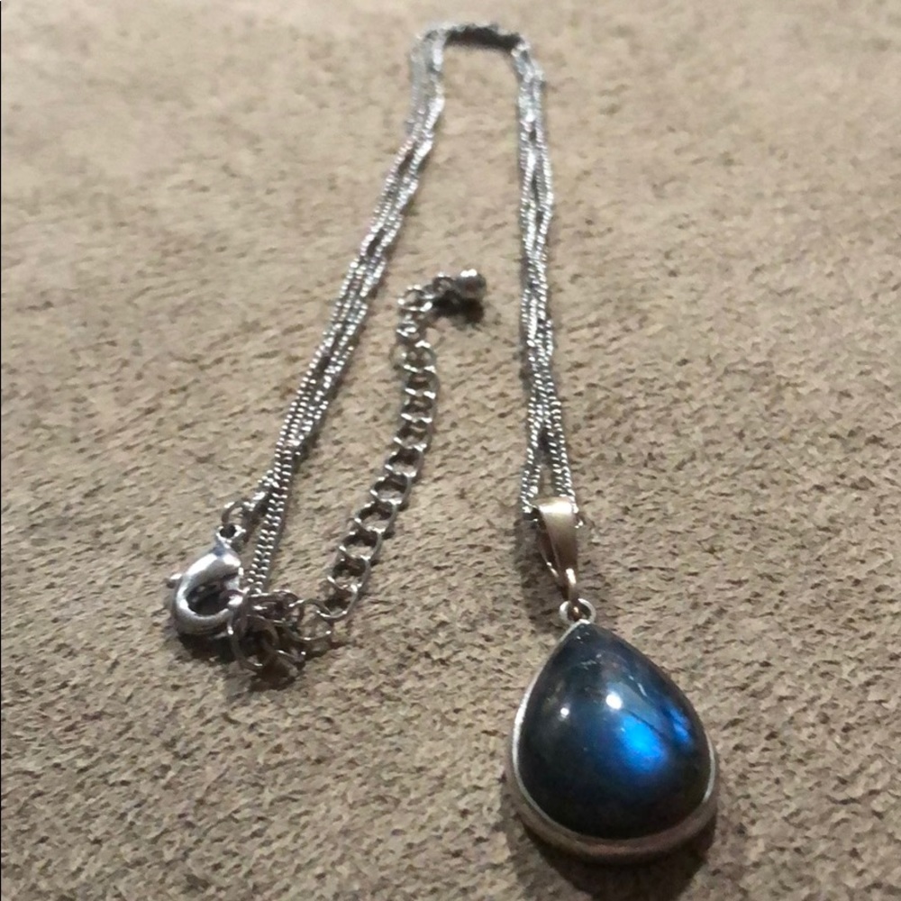 Antique authentic labradorite necklace